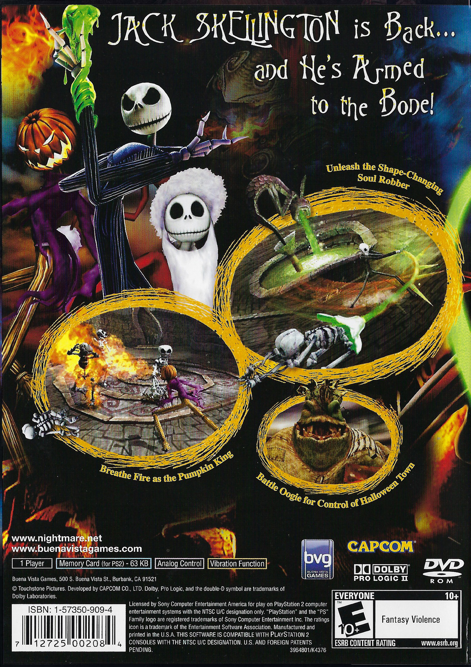 Pesadilla antes de Navidad: La venganza de Oogie - Playstation 2