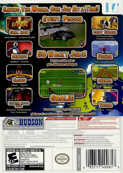 Help Wanted: 50 Wacky Jobs - Wii