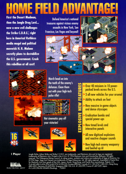 Urban Strike - Sega Genesis - Retro Island Gaming