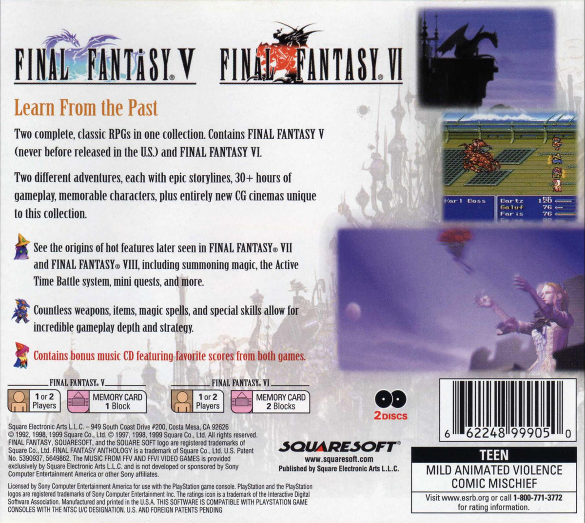 Final Fantasy Anthology - Playstation