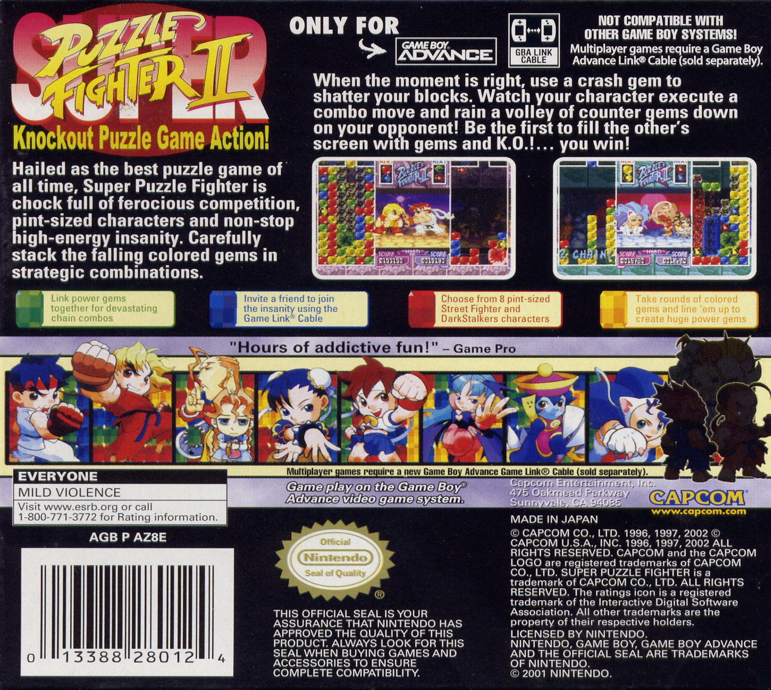 Super Puzzle Fighter 2 - GameBoy Advance