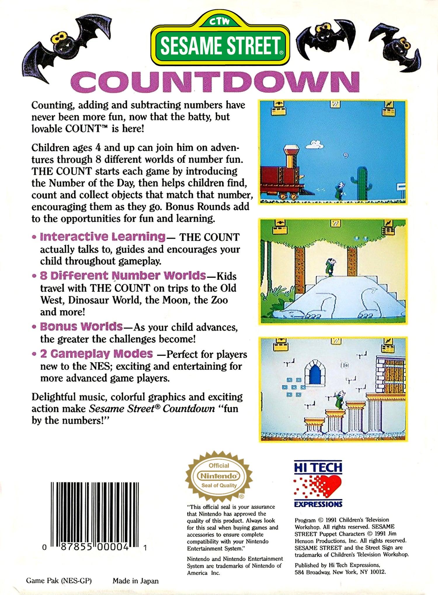Sesame Street Countdown - NES
