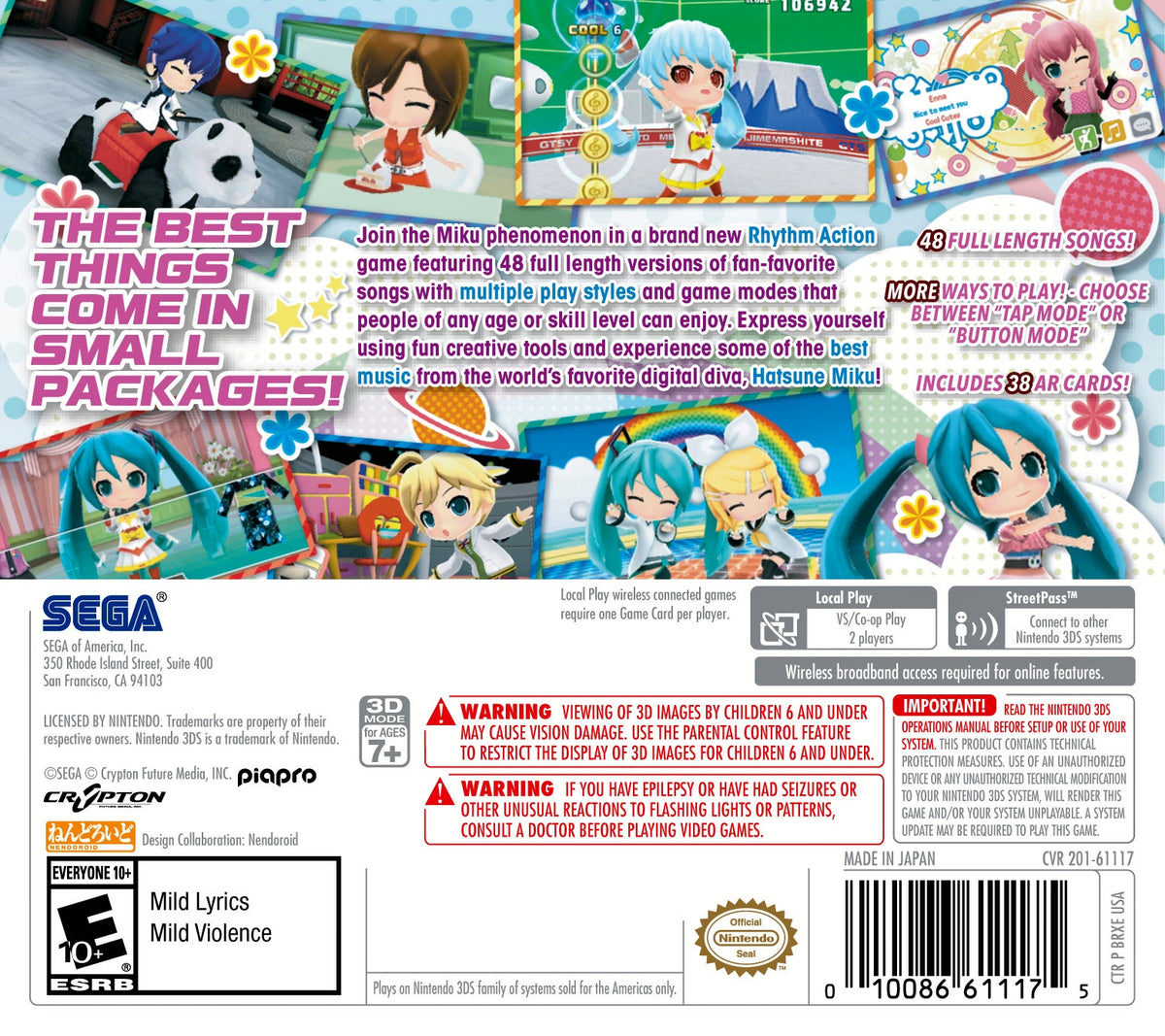 Hatsune Miku: Project Mirai DX - Nintendo 3DS