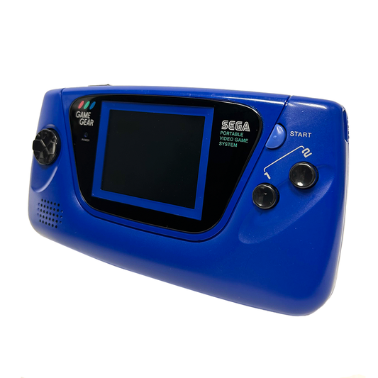 Blue Sega Game Gear System w/All New Capacitors - Certified Tested & Cleaned - Retro Island Gaming