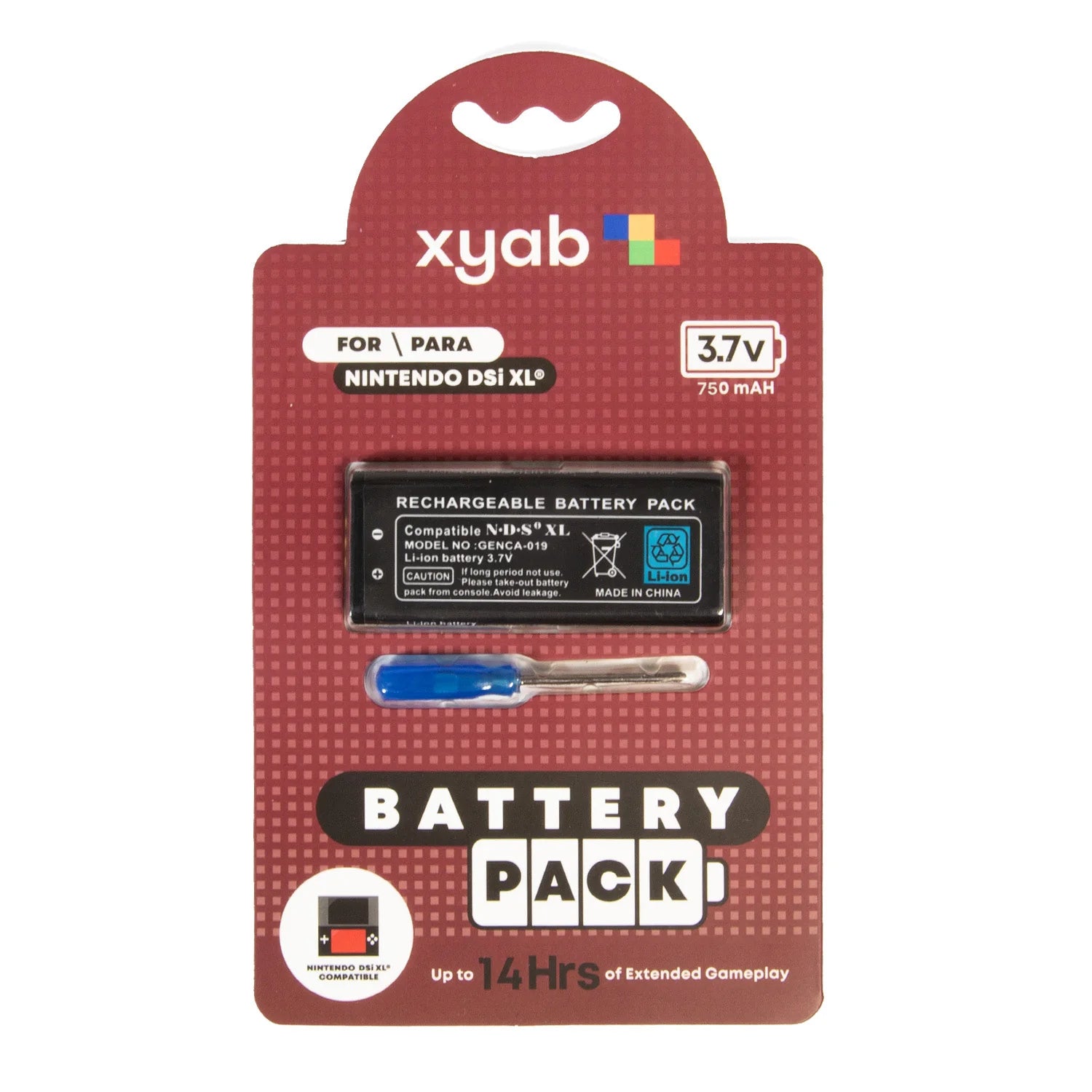 Rechargeable Battery Pack for Nintendo DSi XL - xyab