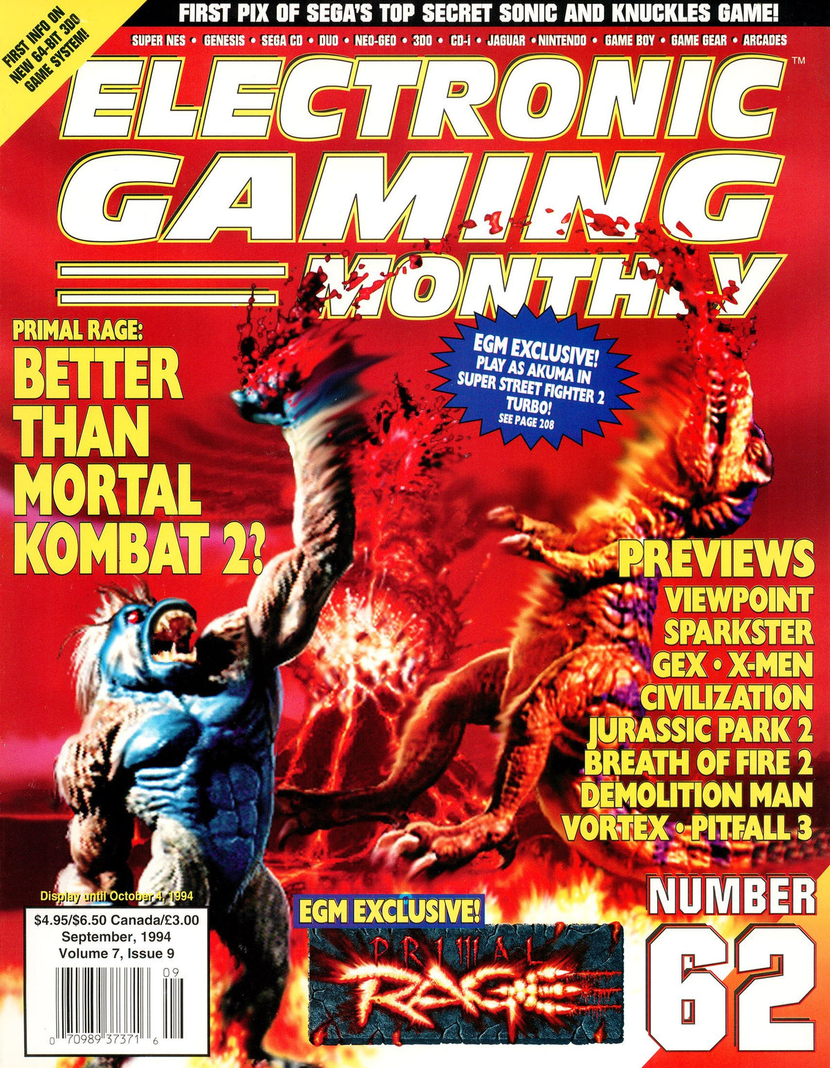 Electronic Gaming Monthly: October 1994, Issue 62