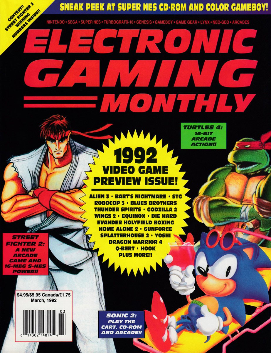 Electronic Gaming Monthly: March 1992, Issue 32