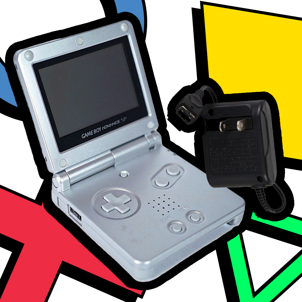 Platinum GameBoy Advance SP System (AGS-001)