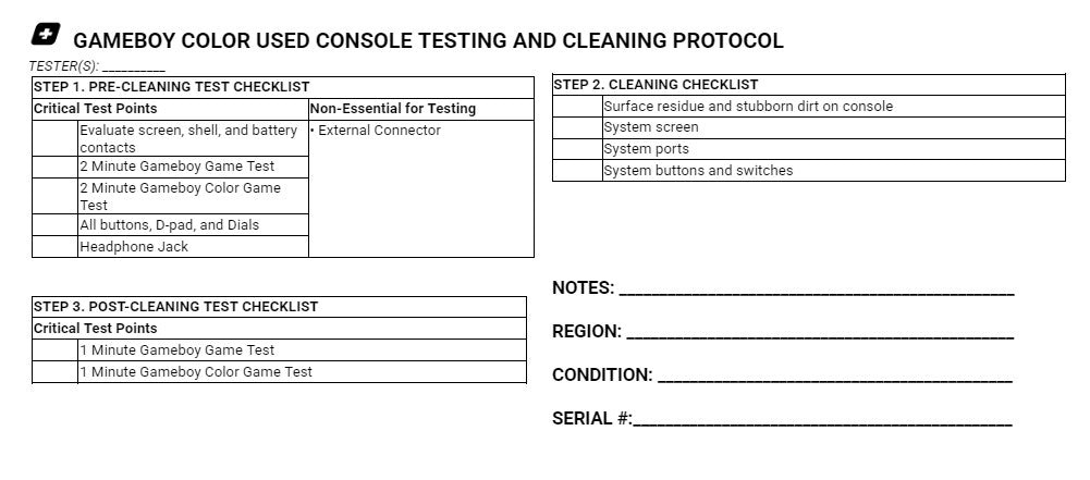 Red GameBoy Color System - Certified Tested & Cleaned