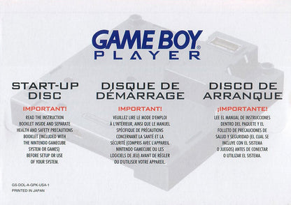 Gameboy Player Start-Up Disc - Gamecube