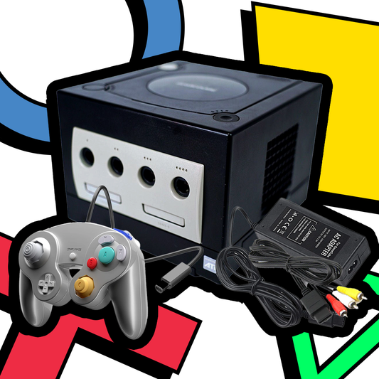 Black Nintendo GameCube [DOL-001] System Bundle - Retro Island Gaming