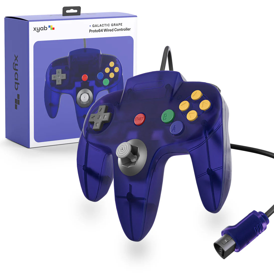 PROTO64 Wired Controller for Nintendo 64- xyab