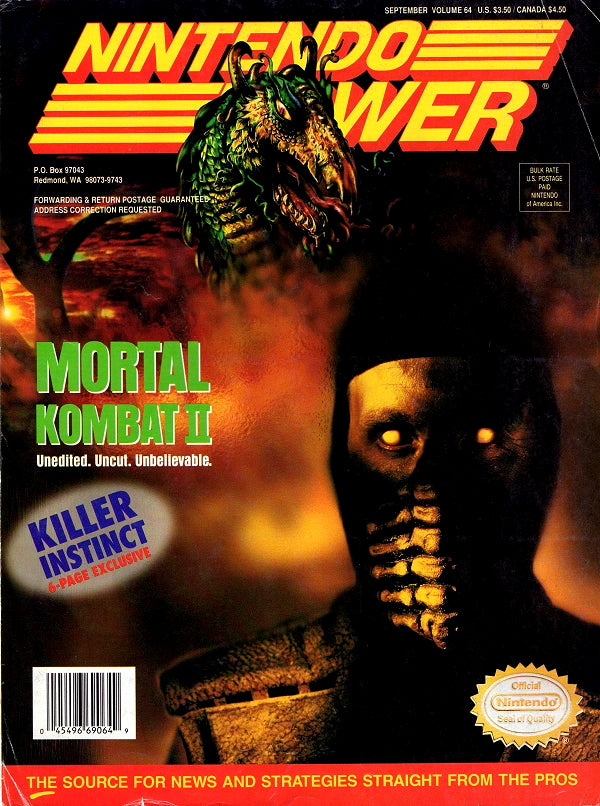 Nintendo Power: September 1994, Volume 64 - Magazine
