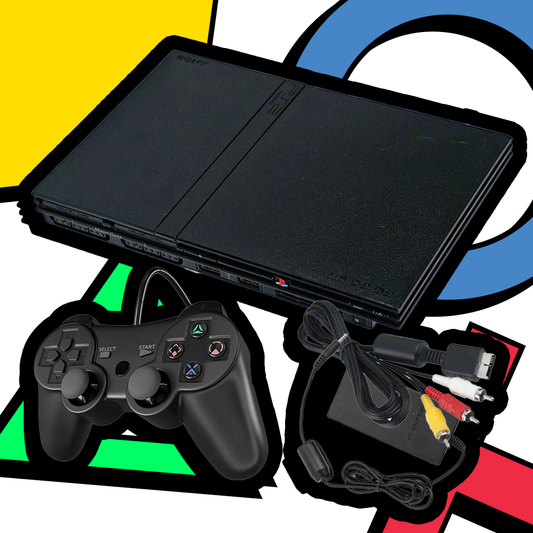 Black PlayStation 2 Slim System Bundle - Retro Island Gaming