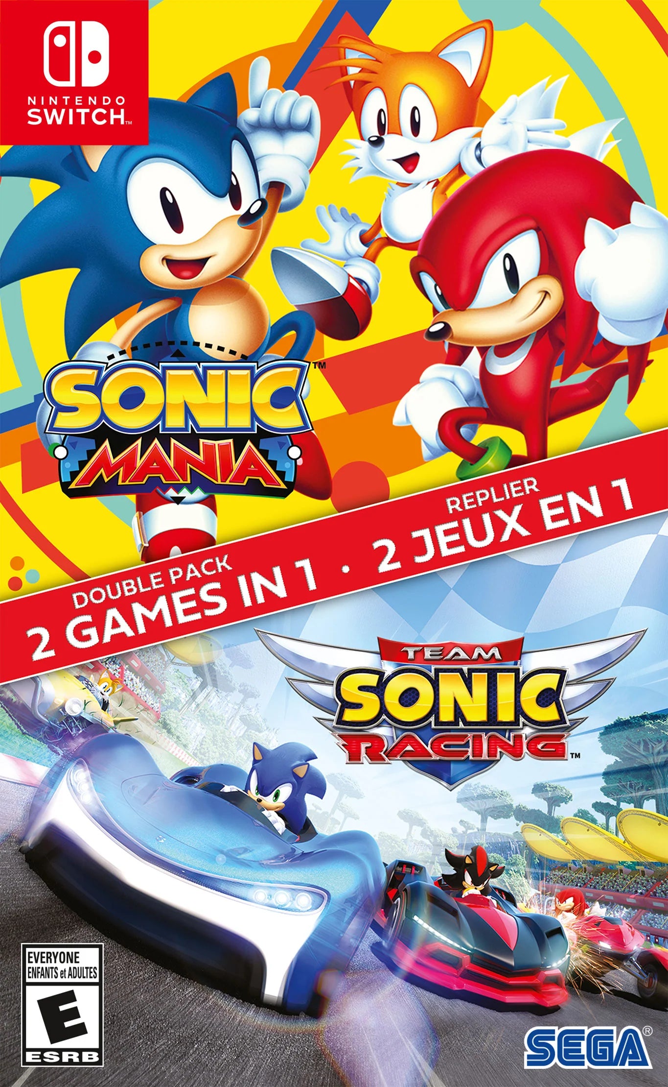 Sonic Mania + Team Sonic Racing Double Pack - Nintendo Switch