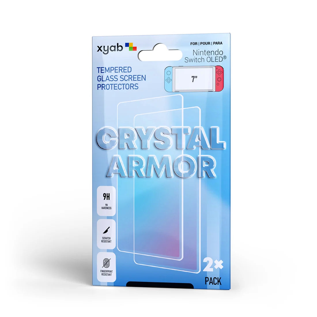 2 Pack Tempered Glass Screen Protector for Nintendo Switch™ OLED - xyab