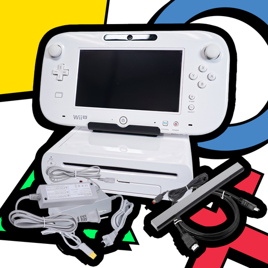 White Nintendo Wii U System with Gamepad (8 GB) Bundle - Retro Island Gaming