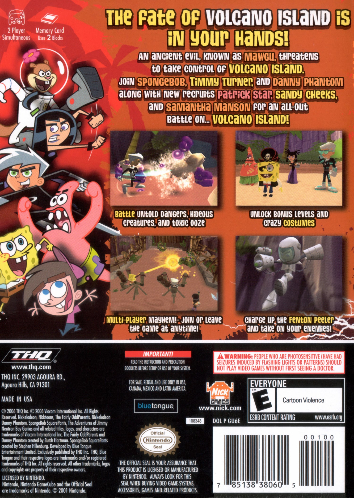 Nicktoons Battle for Volcano Island - Gamecube