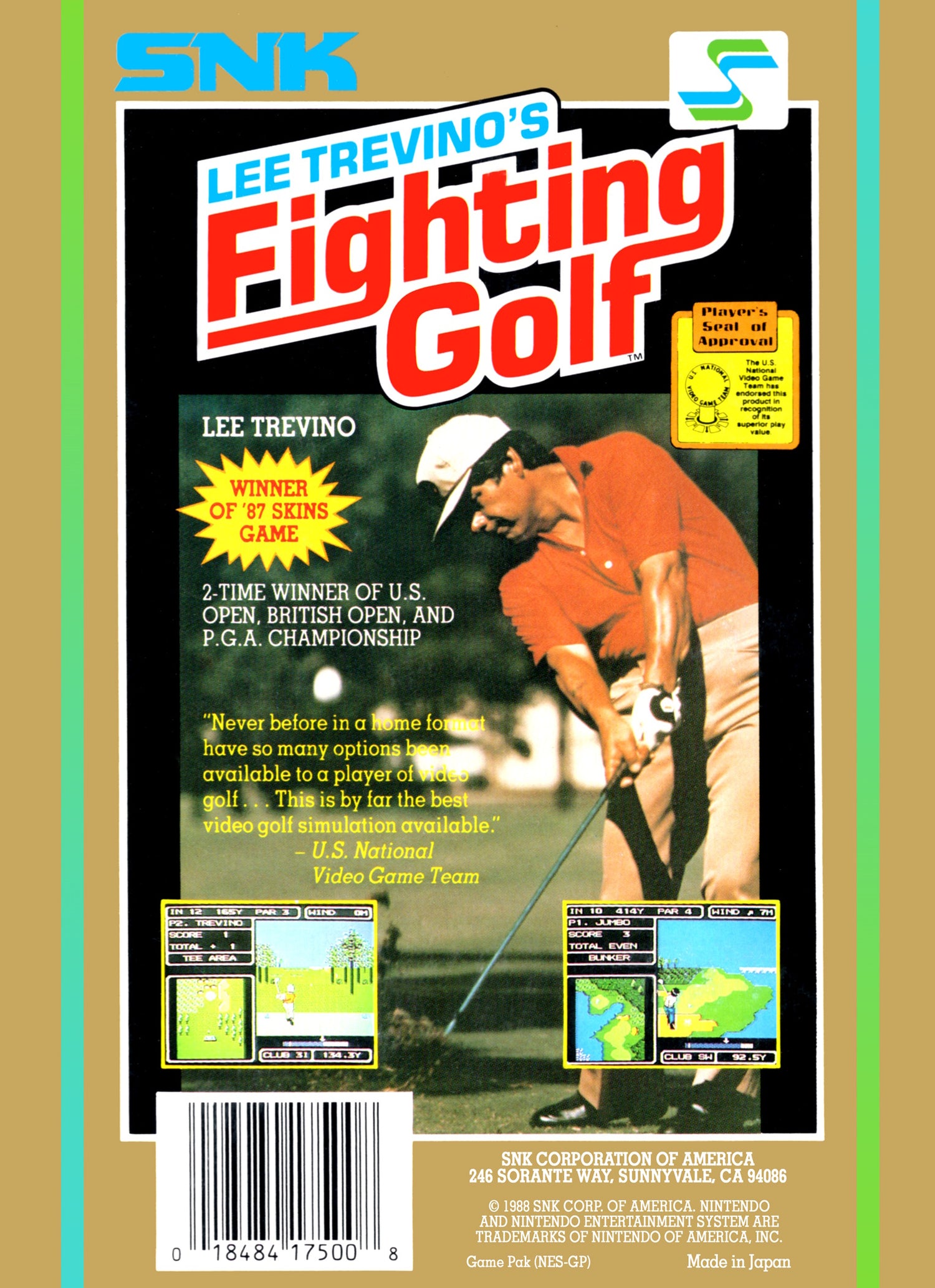 Lee Trevino's Fighting Golf - NES