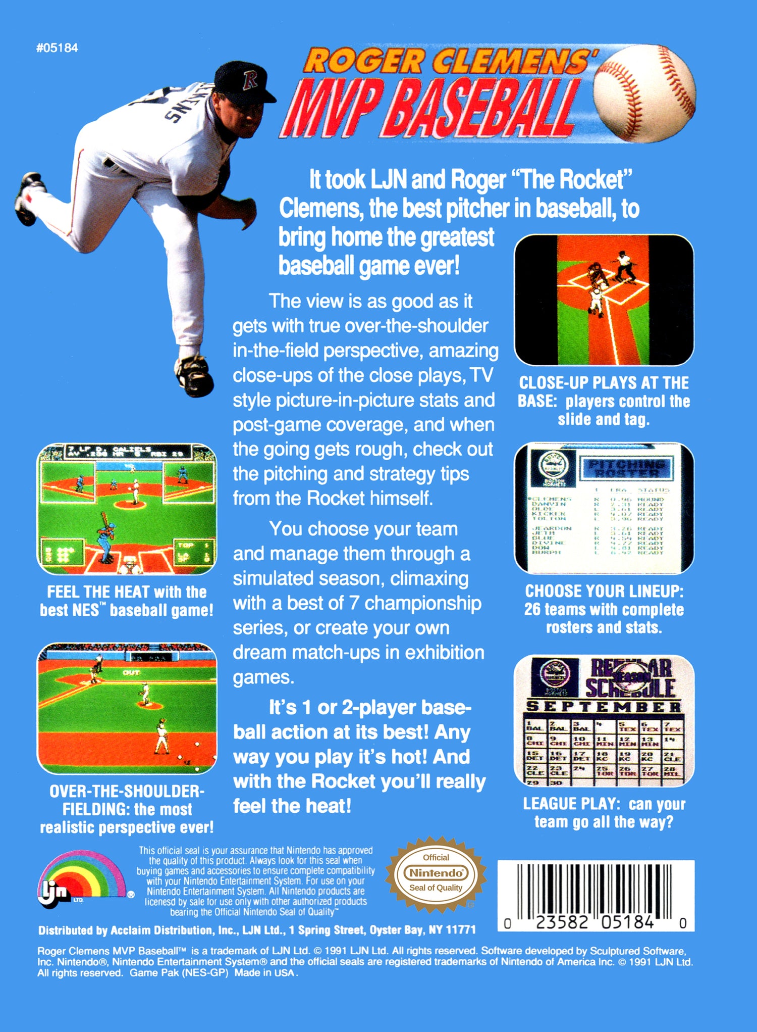 Roger Clemens' MVP Baseball - NES