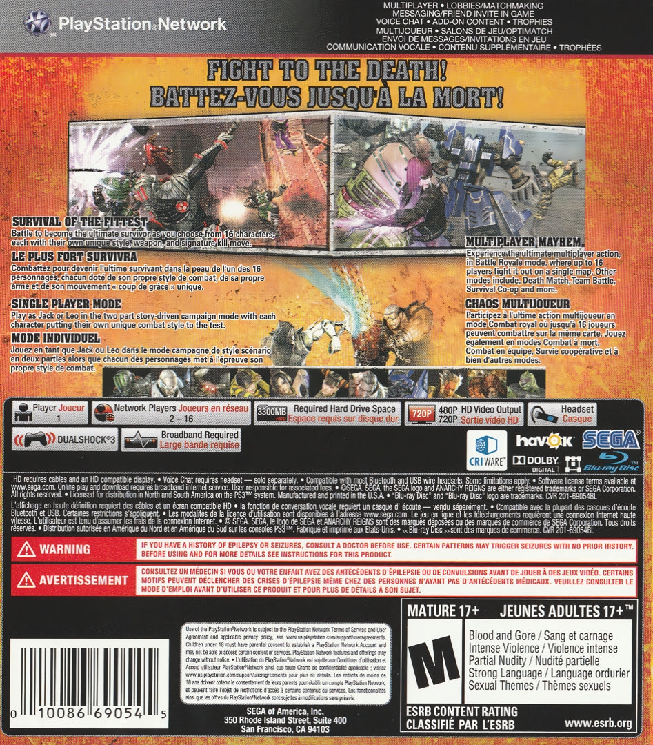 Anarchy Reigns - Playstation 3
