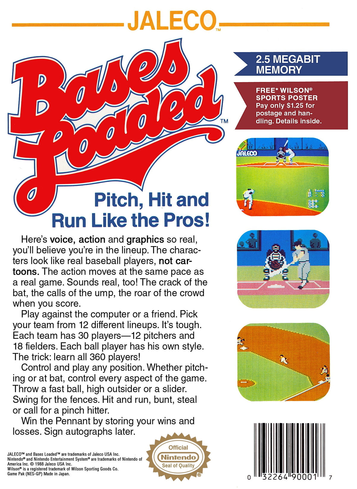 Bases Loaded - NES - Retro Island Gaming