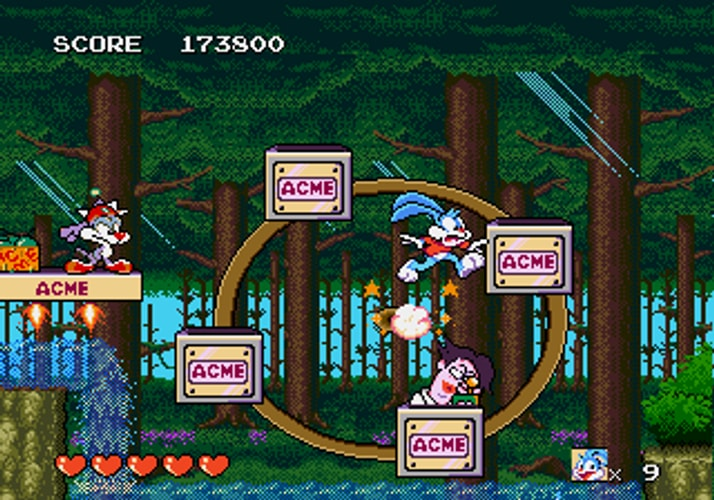 Tiny Toon Adventures Buster's Hidden Treasure - Sega Genesis