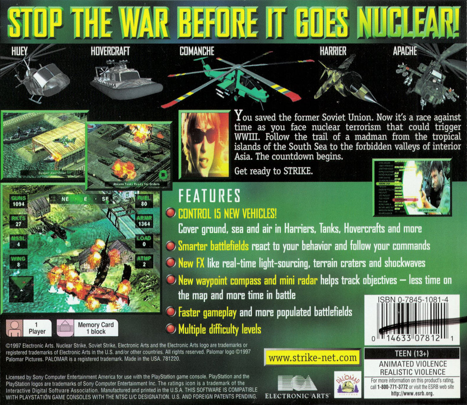 Nuclear Strike - Playstation