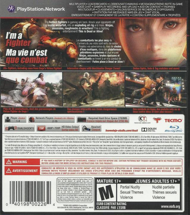 Dead or Alive 5 - Playstation 3