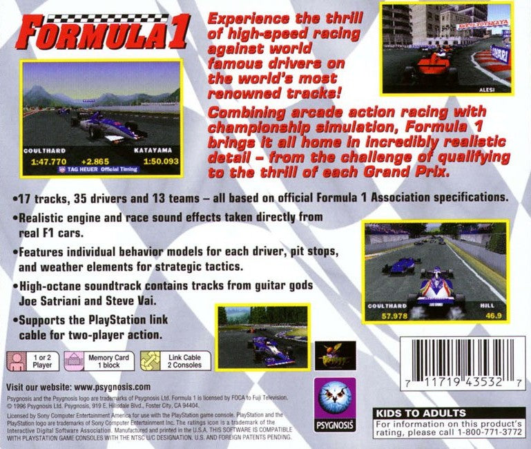 Formula 1 [Greatest Hits] - Playstation