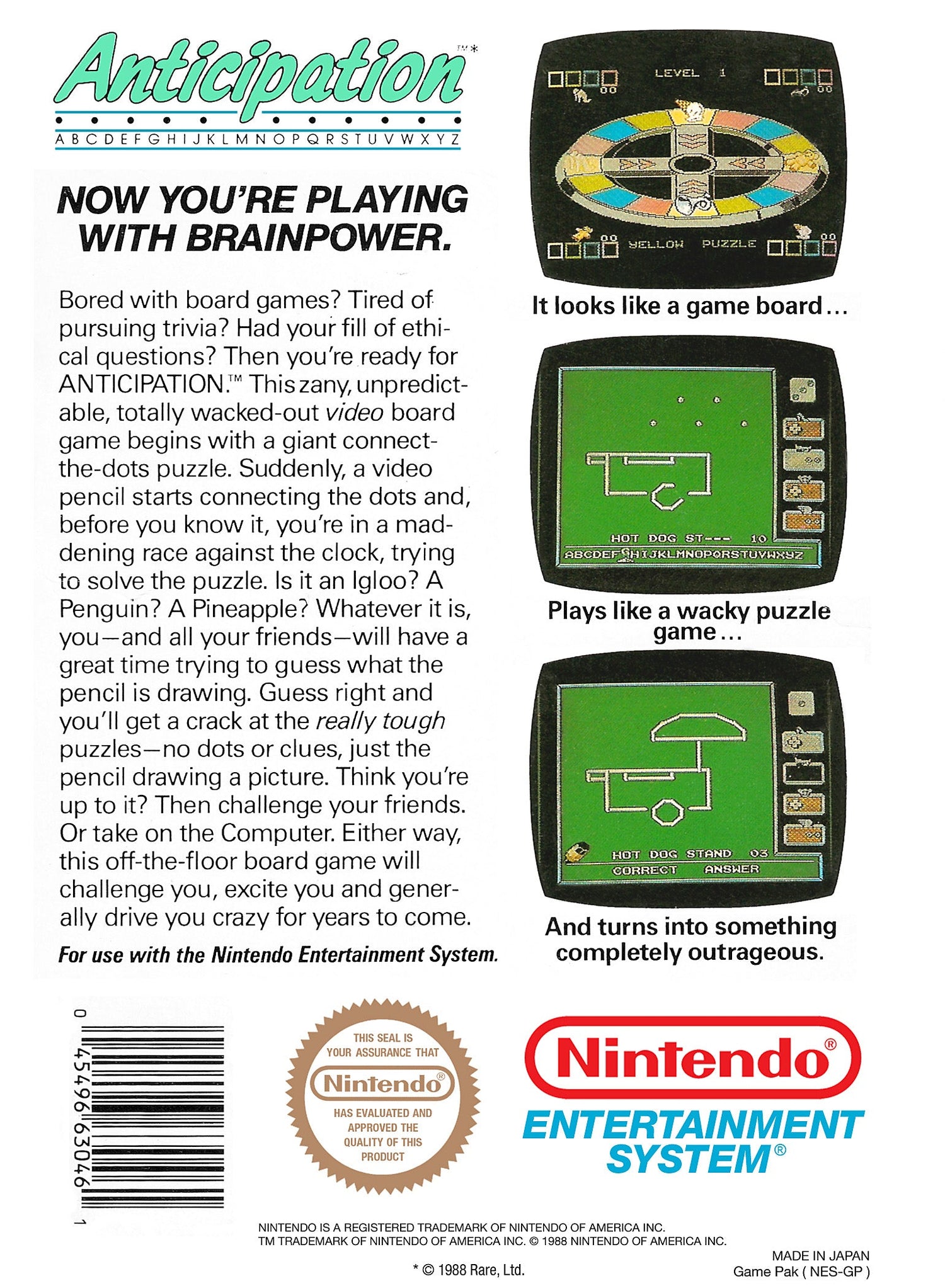 Anticipation - NES - Retro Island Gaming