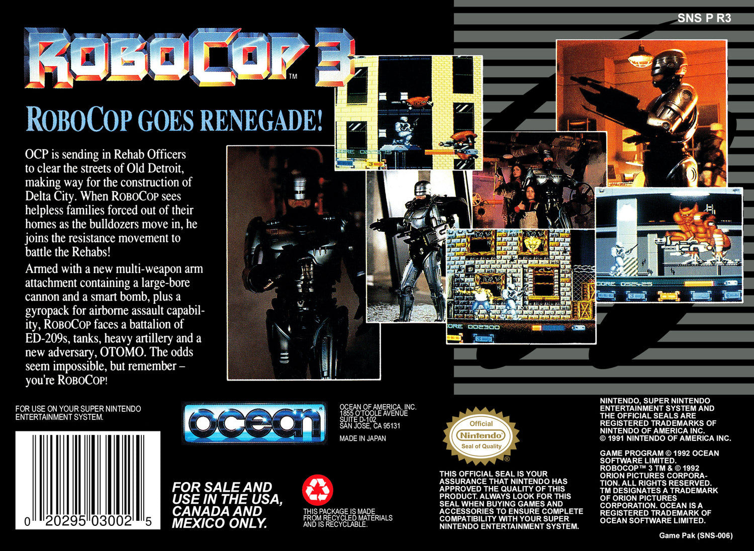 Robocop 3 - Super Nintendo