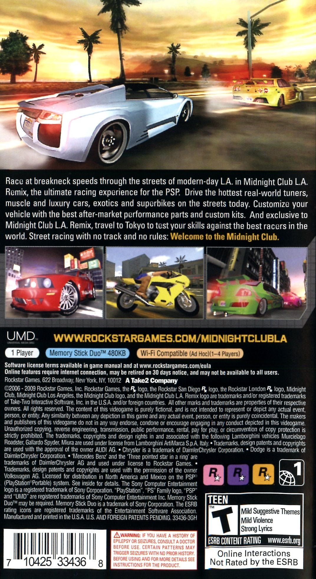 Midnight Club LA Remix - PSP