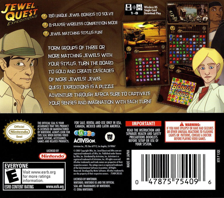 Jewel Quest Expedition - Nintendo DS