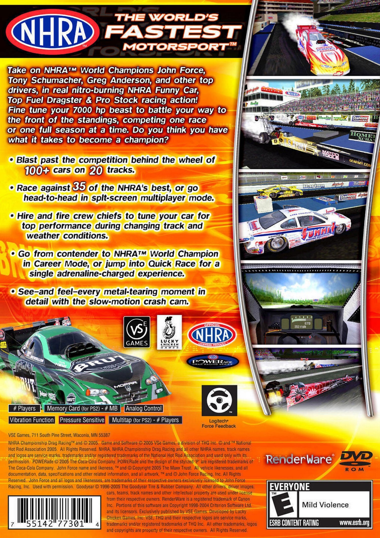 NHRA Championship Drag Racing - Playstation 2