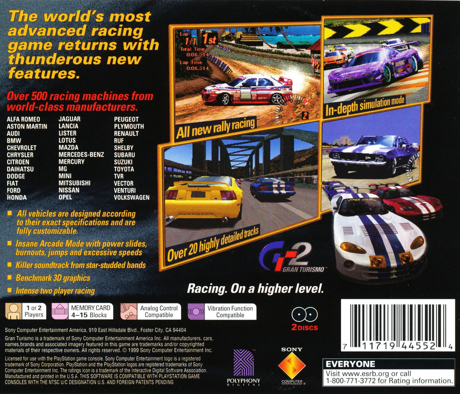 Gran Turismo 2 [Grandes Exitos] - Playstation