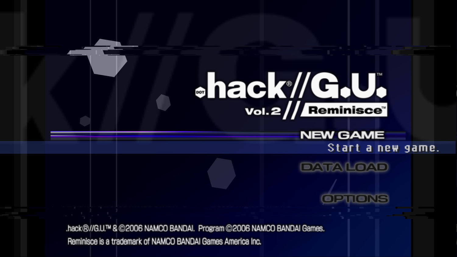 .hack GU Reminisce - Playstation 2