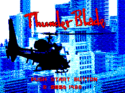 Thunder Blade - Sega Master System