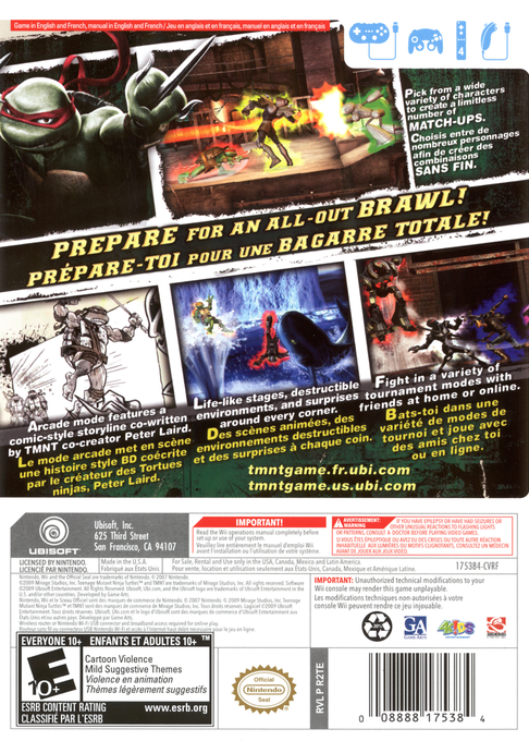 Teenage Mutant Ninja Turtles: Smash-Up - Wii