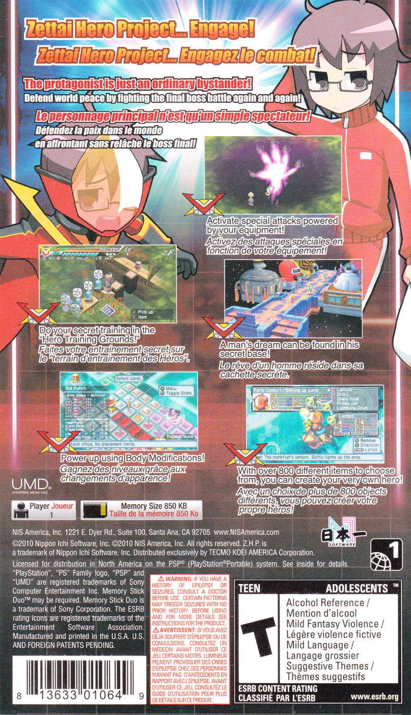 Z.H.P. Unlosing Ranger vs. Darkdeath Evilman - PSP