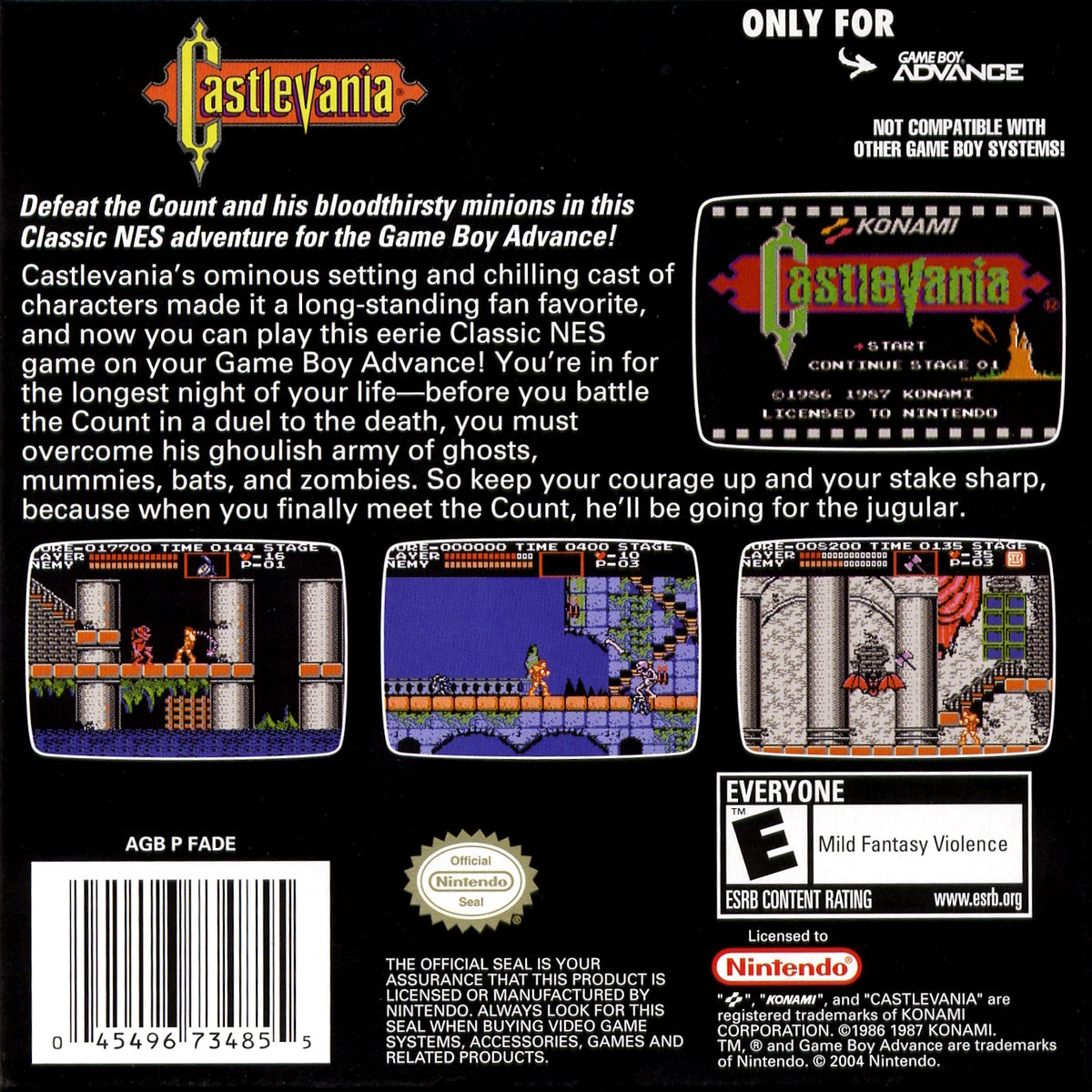 Castlevania [Classic NES Series] - GameBoy Advance
