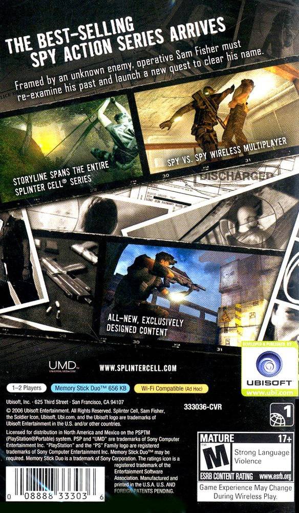 Splinter Cell Essentials - PSP