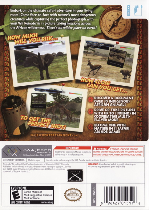 Wild Earth African Safari - Wii - Retro Island Gaming