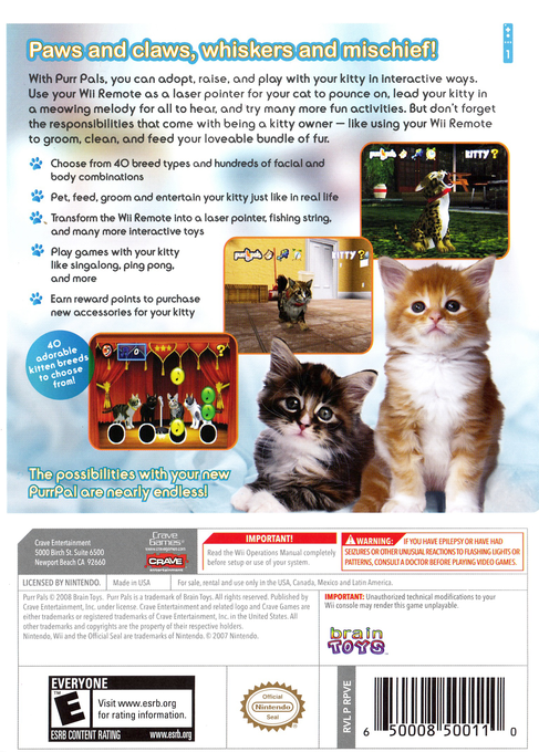 Purr Pals - Wii