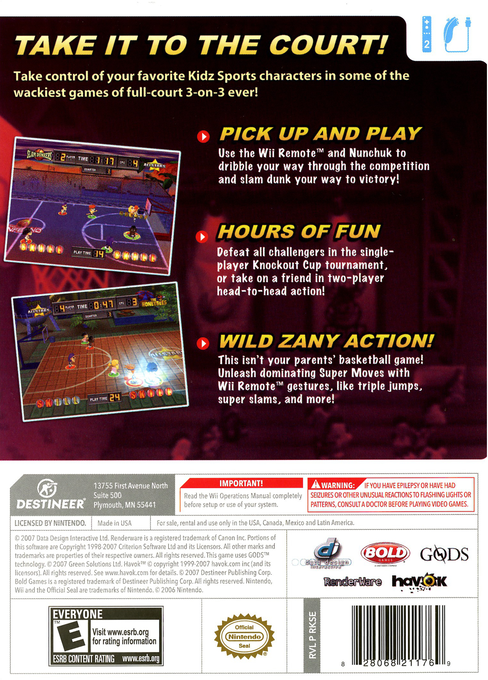 Kidz Sports Basketball - Wii
