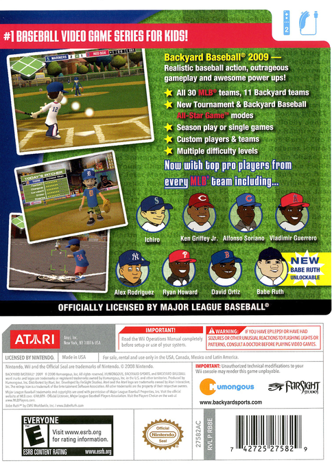 Backyard Baseball 09 - Wii