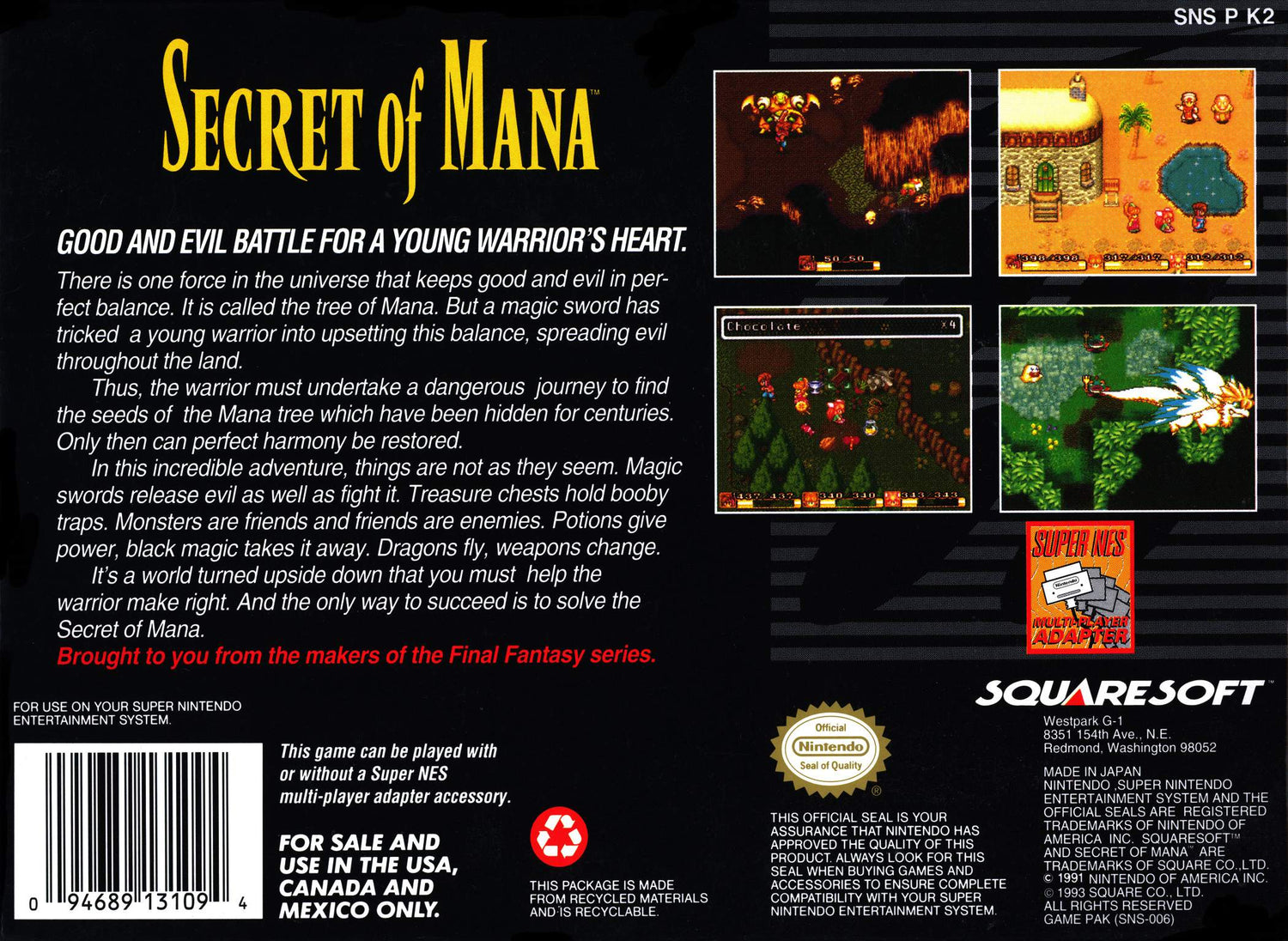 Secret of Mana - Super Nintendo