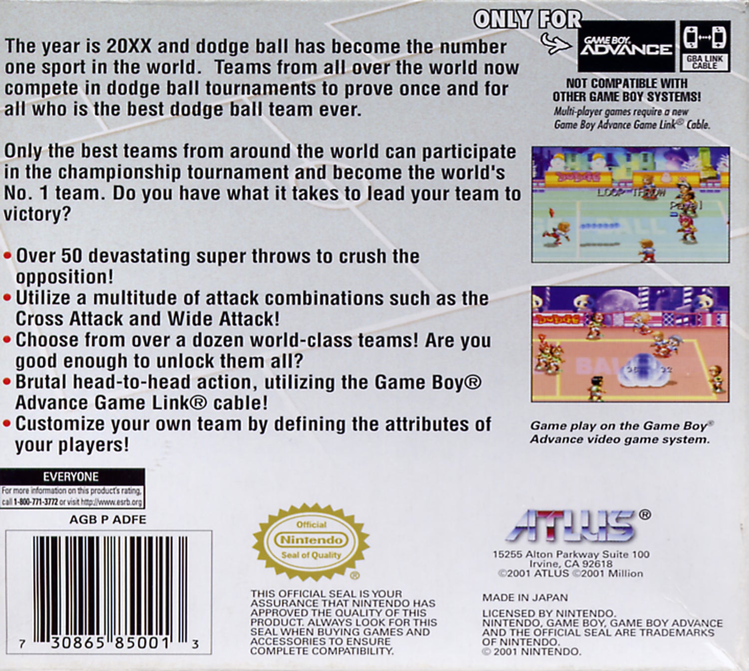 Super Dodge Ball Advance - GameBoy Advance