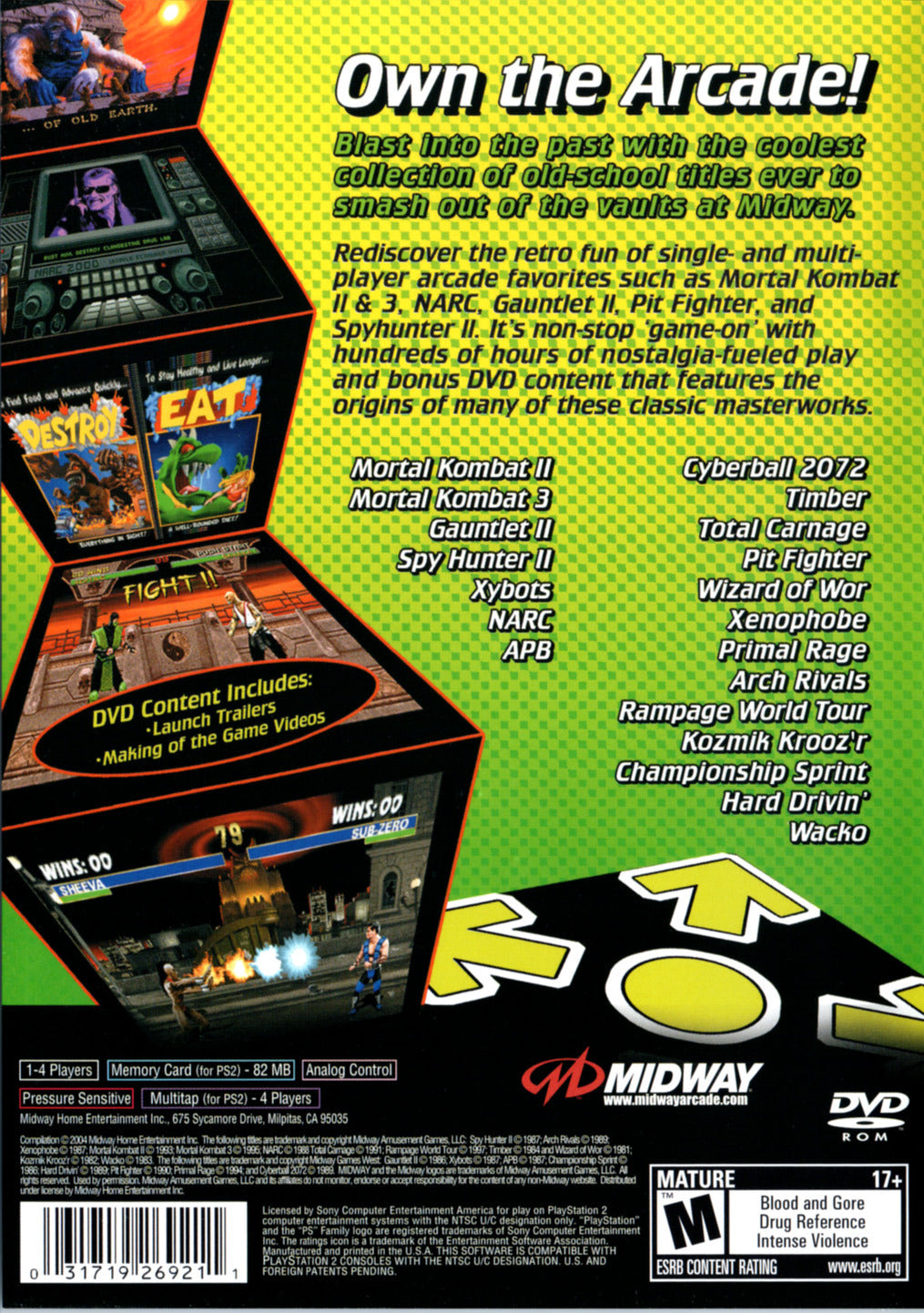 Midway Arcade Treasures 2 - Playstation 2