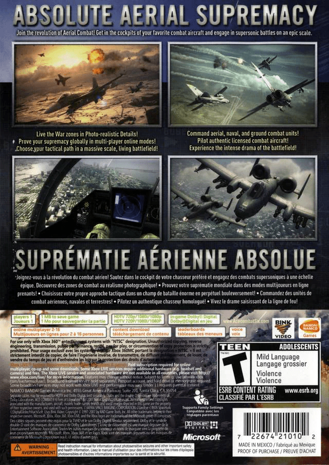 Ace Combat 6 Fires of Liberation - Xbox 360 - Retro Island Gaming